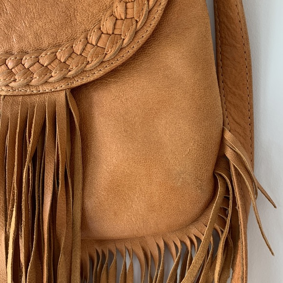 BALI ELF Leather Fringe Crossbody Bag - Picture 10 of 13